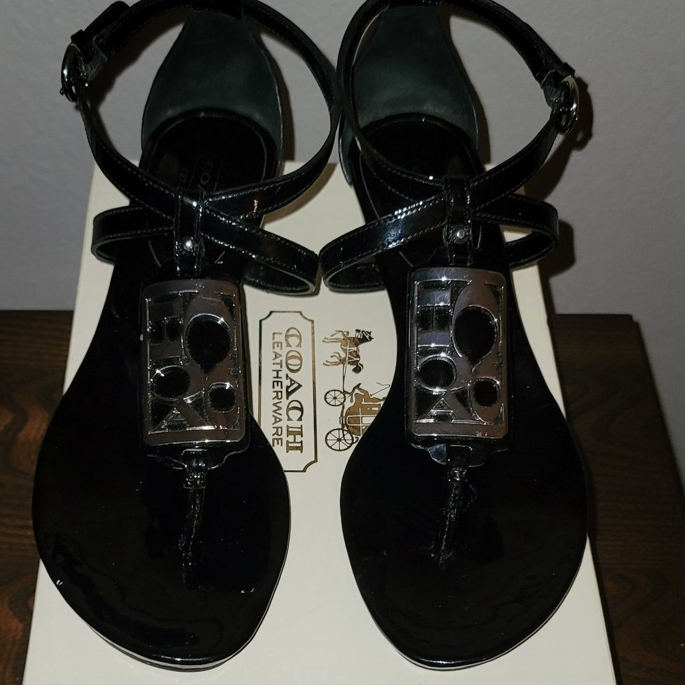 Coach Patent Sandals